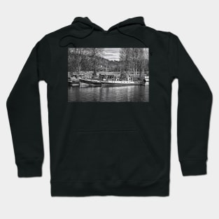 Vintage Boats On The Thames Hoodie